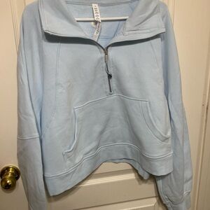 NWT lululemon scuba oversized funnel neck size xl/xxl powder blue